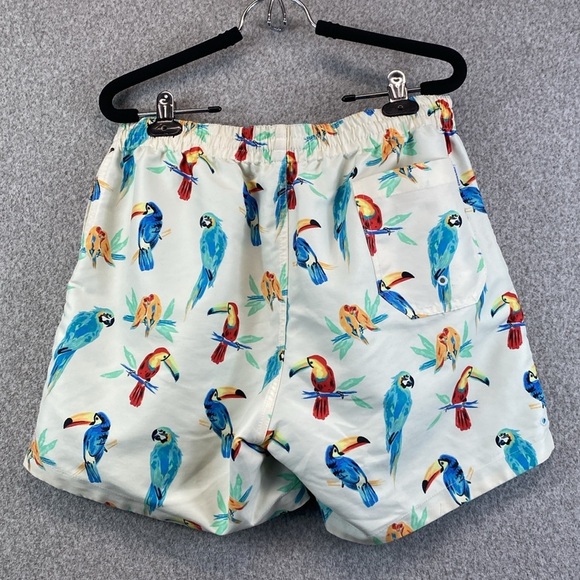 Chubbies gym swim unlined mens shorts L reversible USA pull on quick dry parrots - Picture 3 of 11